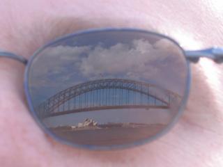 Sydney: Mal ein anderes Bild von der Oper und der Harbour Bridge