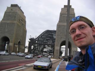 Sydney: Ich auf der Harbour Bridge